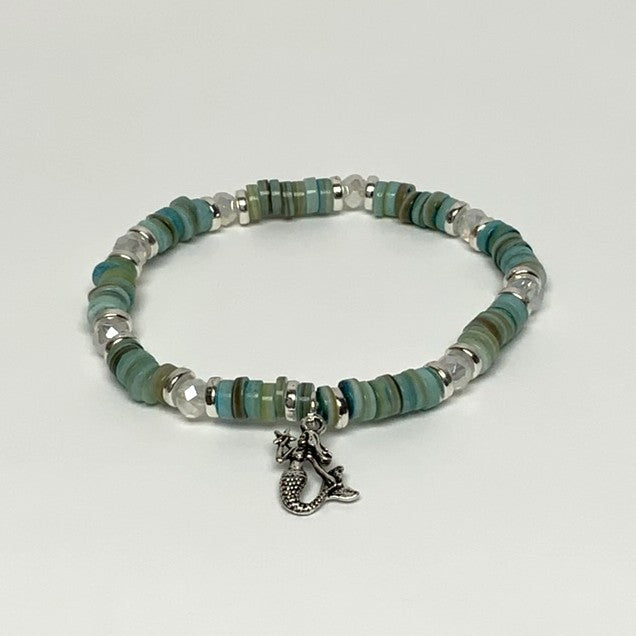 Flat Beaded Mermaid Bracelet