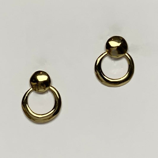 Small Hoop Drop Clip On Earrings