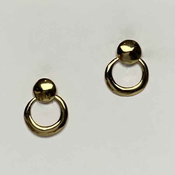 Small Hoop Drop Clip On Earrings