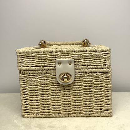Straw Box Handbag
