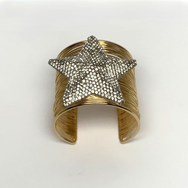 Crystal Star Cuff Bracelet