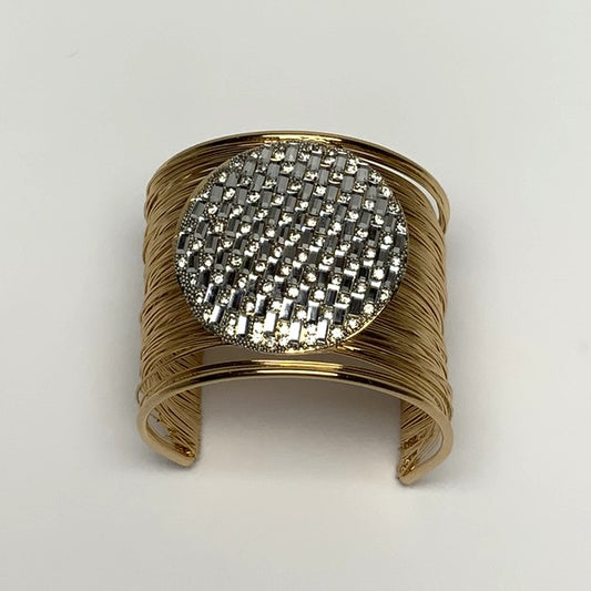 Crystal Circle Cuff Bracelet