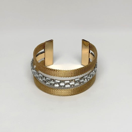 Chain Mesh Crystal Bracelet