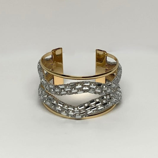 Crystal Design Cuff Bracelet