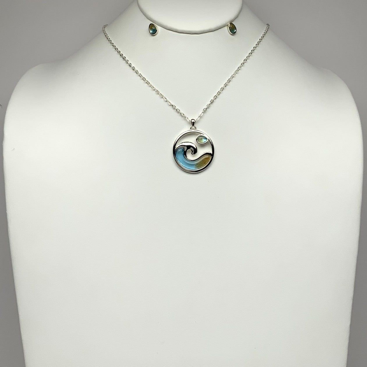 Wave Drop Necklace Set