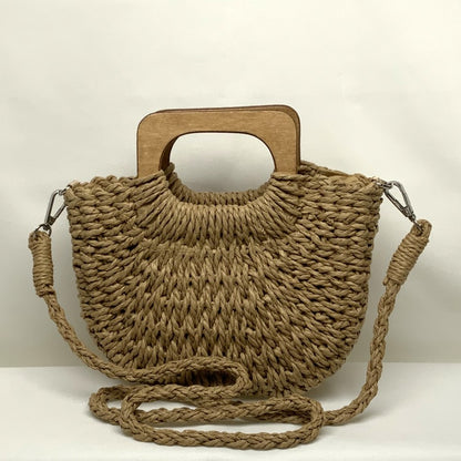 Rectangle Handle Straw Purse (AC-109)