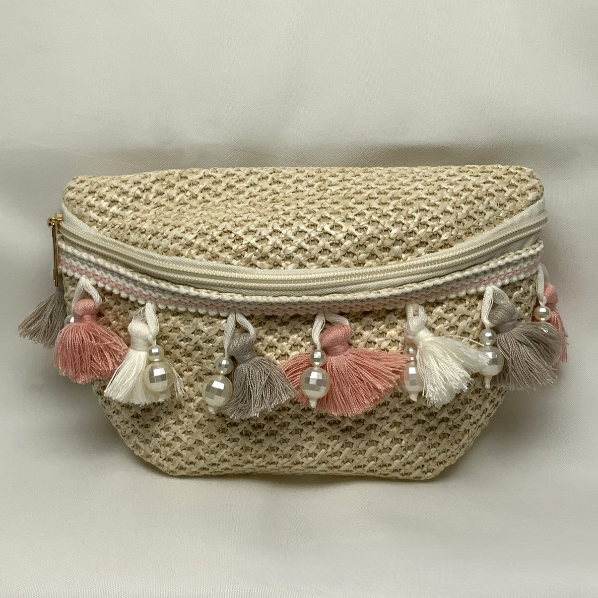 Half Moon Straw Bag