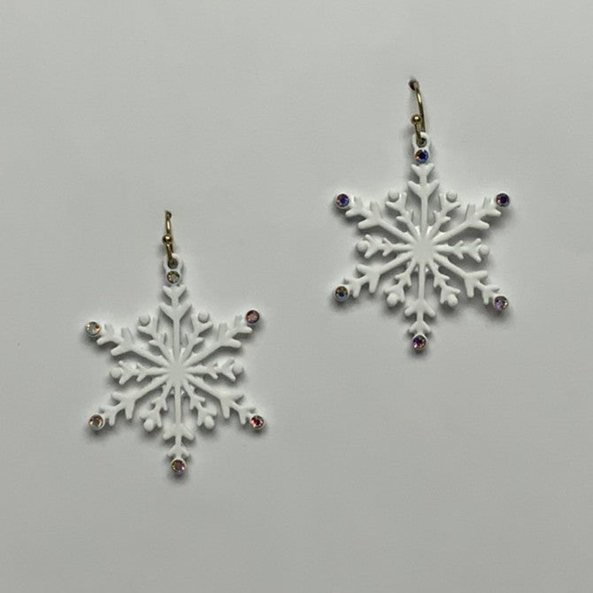 Snowflake Crystal Earrings
