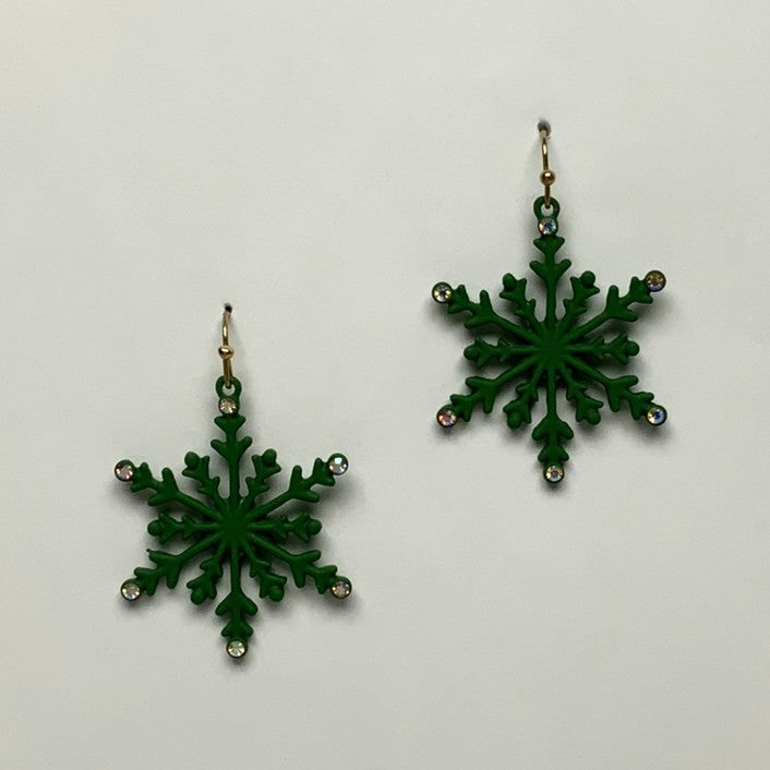 Snowflake Crystal Earrings