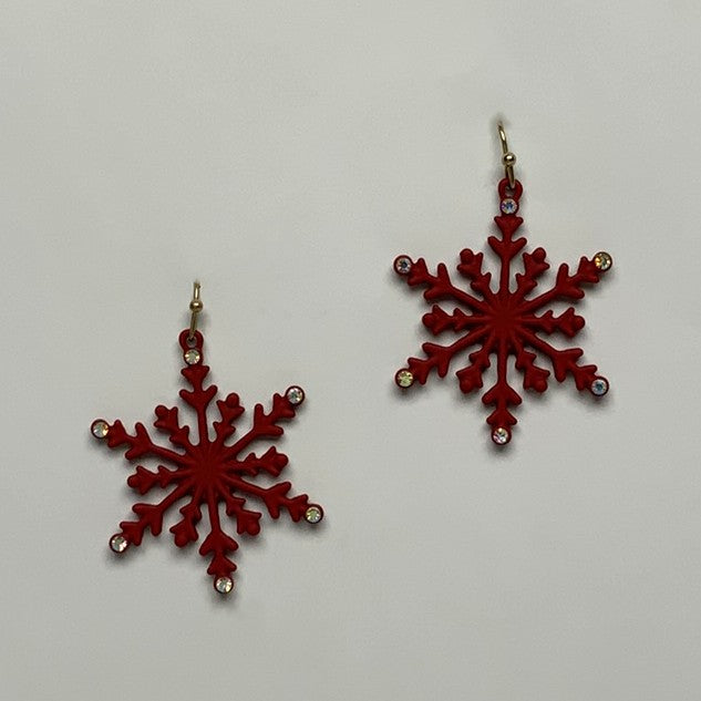 Snowflake Crystal Earrings