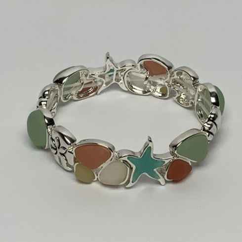 Shell Beach Matte Enamel Bracelet
