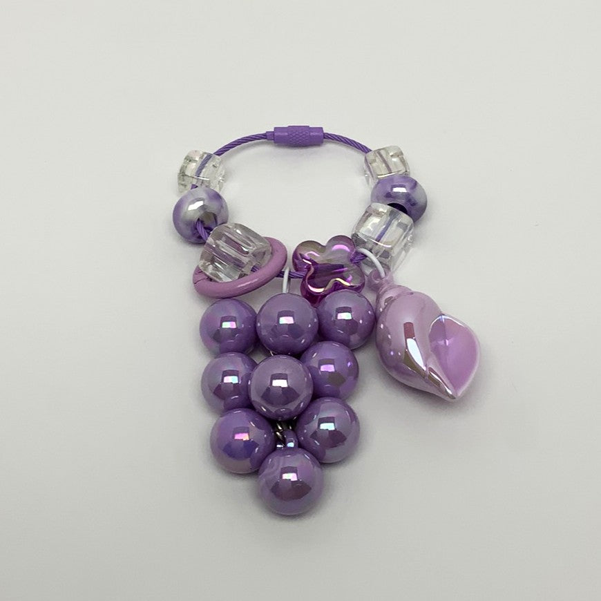 Beaded Seashell Keychain