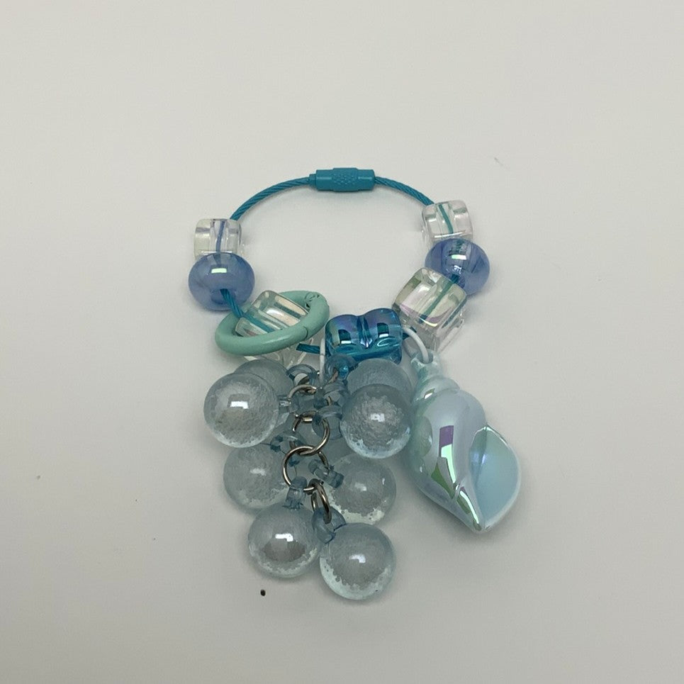Beaded Seashell Keychain