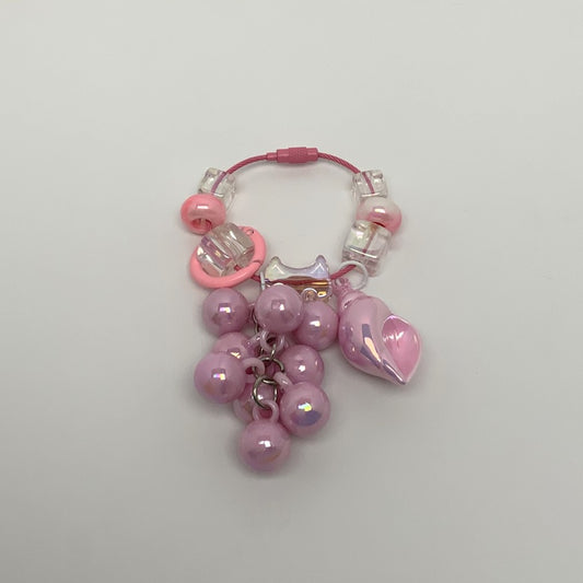 Beaded Seashell Keychain