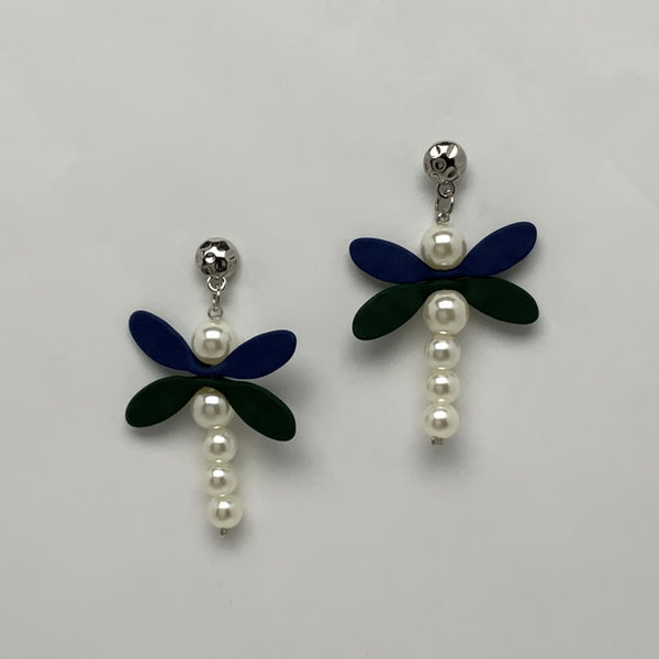 Dragonfly Pearl Earrings