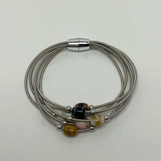 Oval Beaded Magnetic Bracelet
