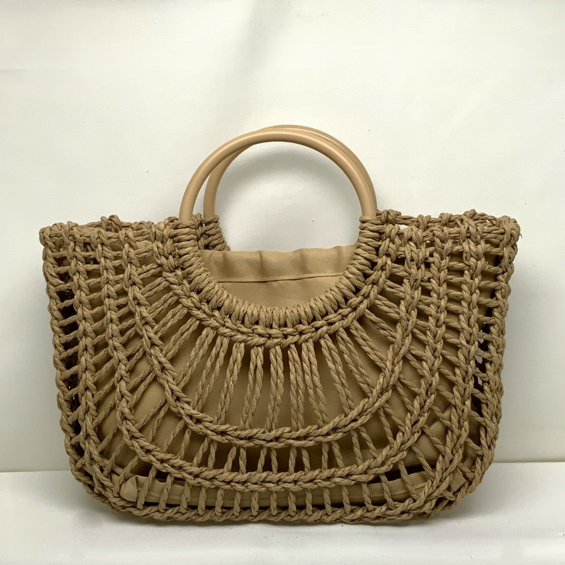 Braided Twine Design Circle Handbag (AC-103)