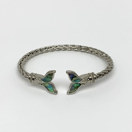 Braided Mermaid Tail Cuff Bracelet