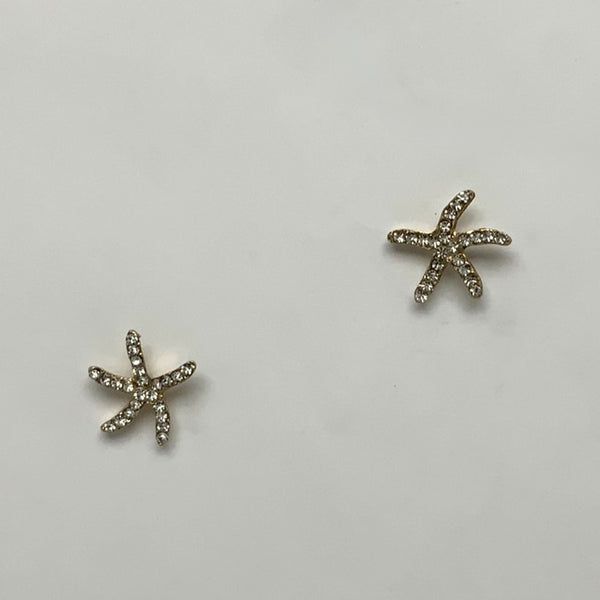 Crystal Starfish Earrings