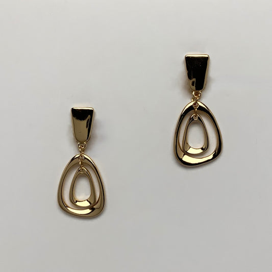 Geometric Drop Clip Earrings