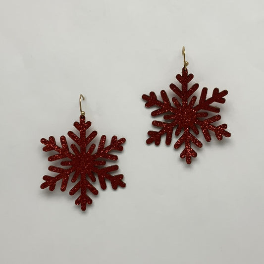 Glittery Snowflake Earrings