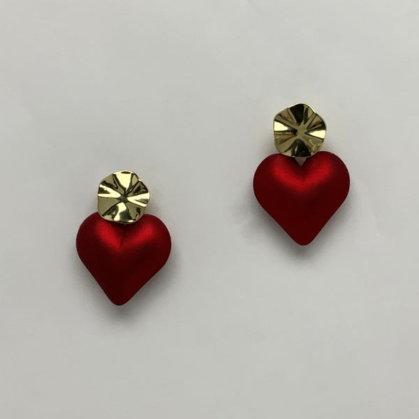Heart Drop Earrings