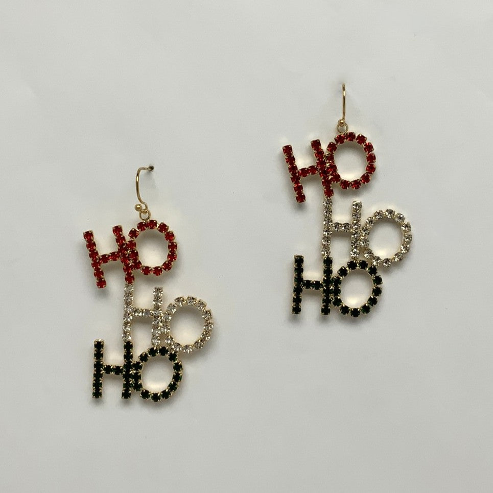Bling Christmas Dangling Earrings