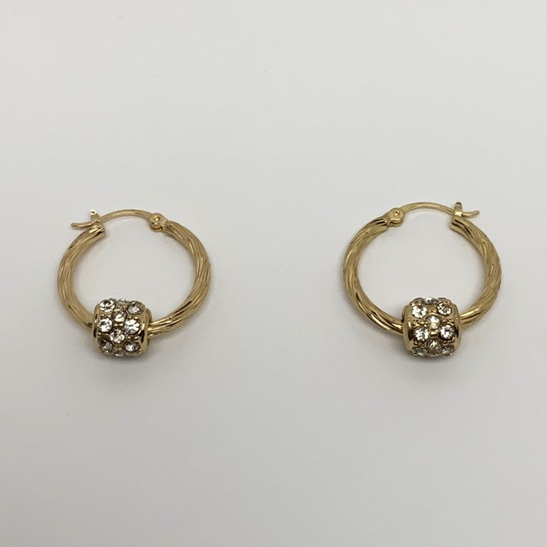 Small Hoop Bling Earrings
