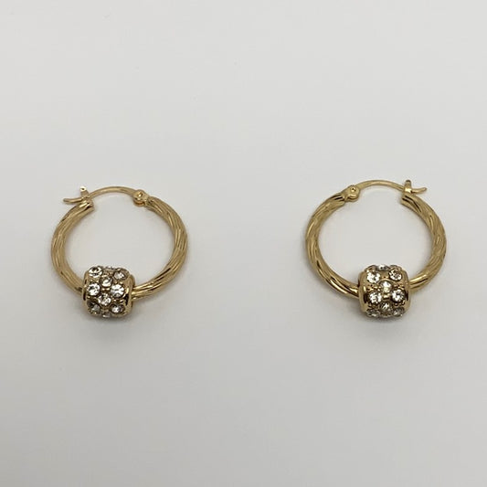 Small Hoop Bling Earrings