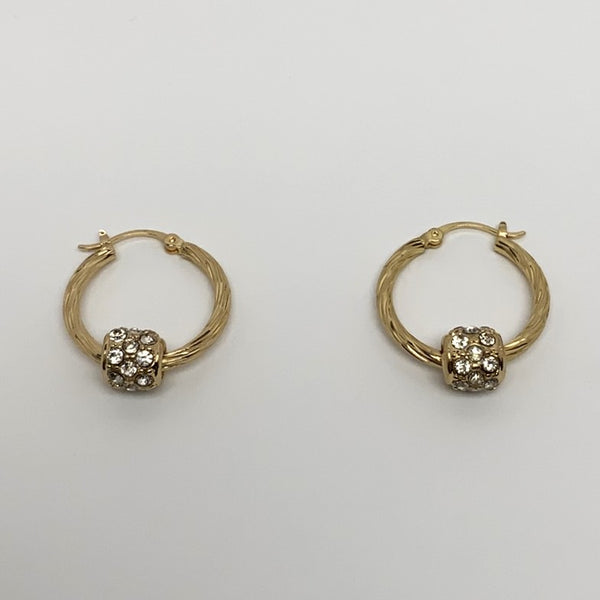 Small Hoop Bling Earrings