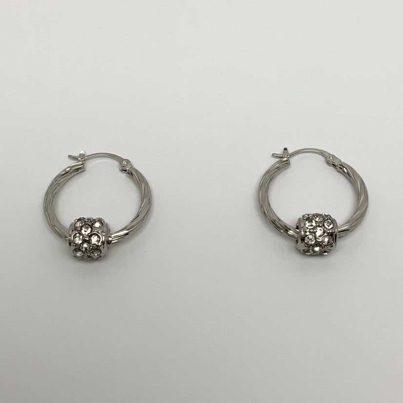 Small Hoop Bling Earrings