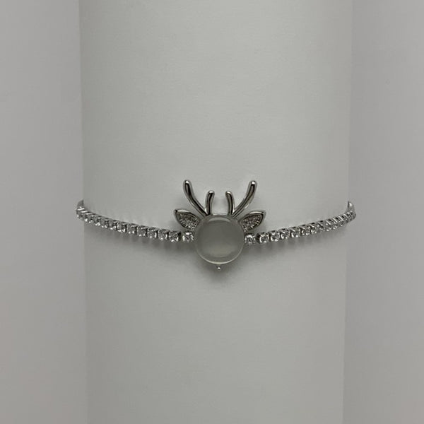 Reindeer Rhinestone Bracelet