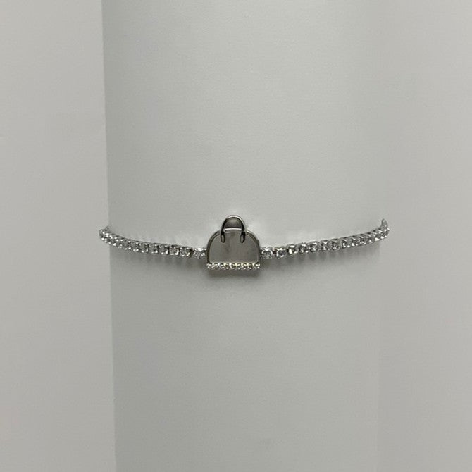 Rhinestones Bag Charm Bracelet