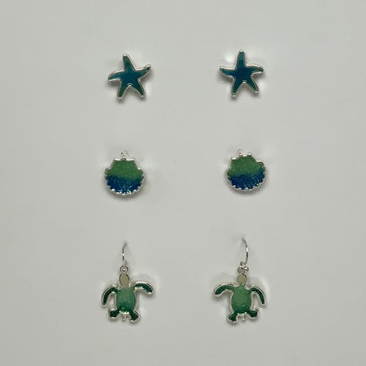 Sealife 3 Set Earrings