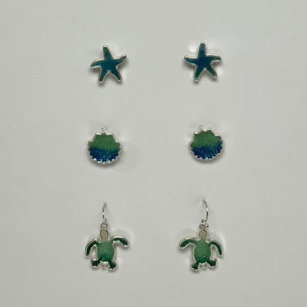 Sealife 3 Set Earrings