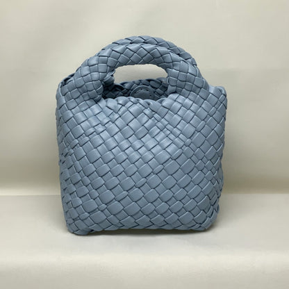 Light Blue Textured Crochet Bag
