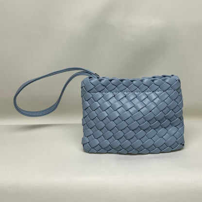 Light Blue Textured Crochet Bag