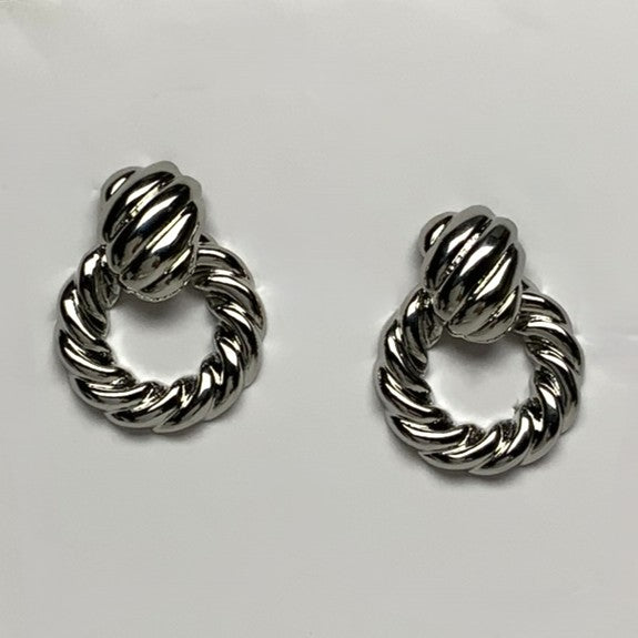 Chunky Twisted Clip On Earrings
