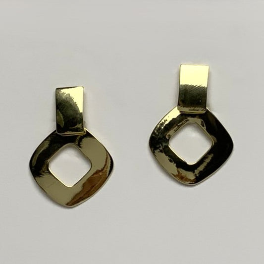 Diamond Shape Drop Earrings