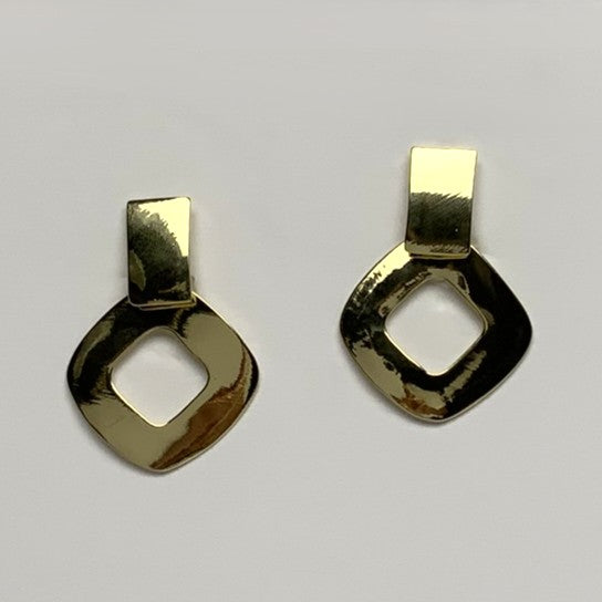 Diamond Shape Drop Earrings