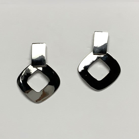 Diamond Shape Drop Earrings