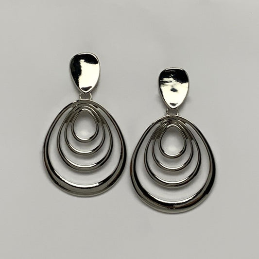 Droplet Shaped Clip On Earrings