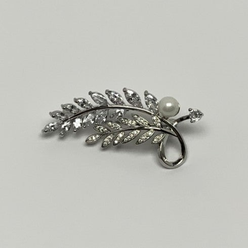 Silver Plant Brooch
