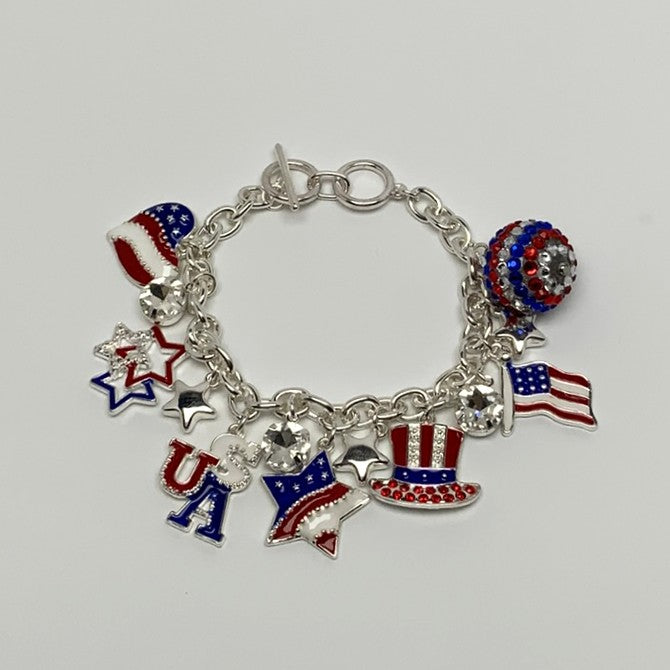 4th of July Charm Bracelet
