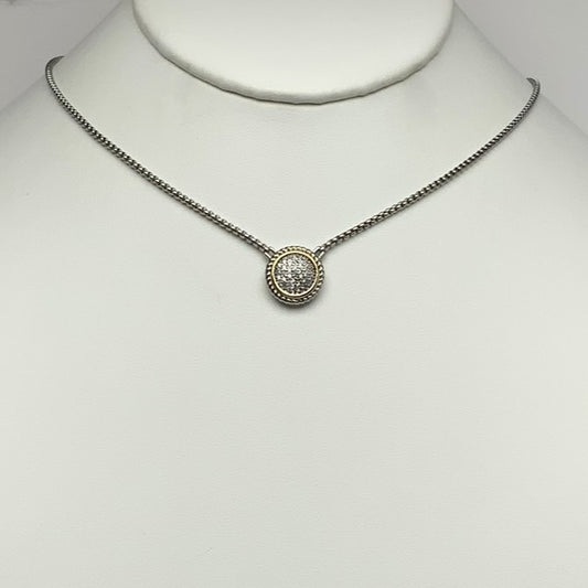 Snake Chain Circle Cubic Zirconia