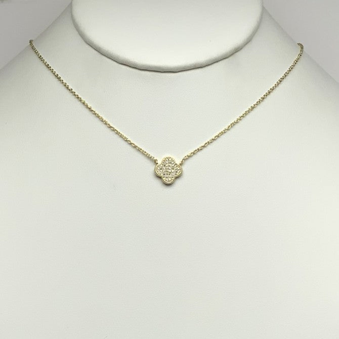 Clover Cubic Zirconia Necklace
