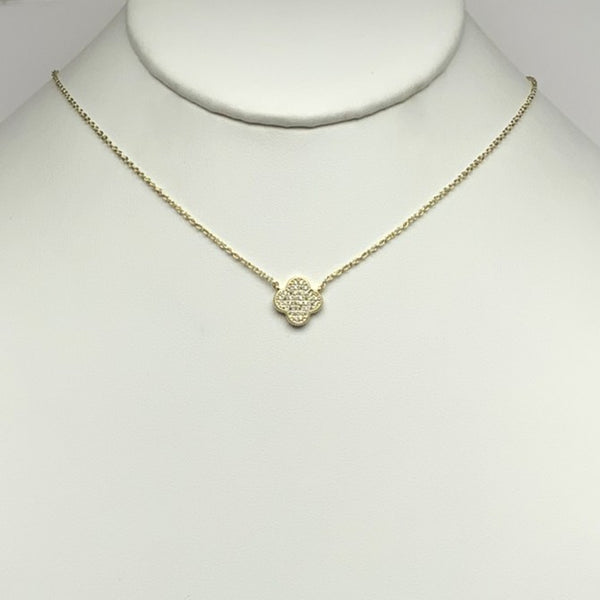 Clover Cubic Zirconia Necklace