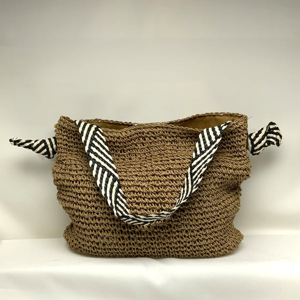 Straw Knot Shoulder Strap Bag