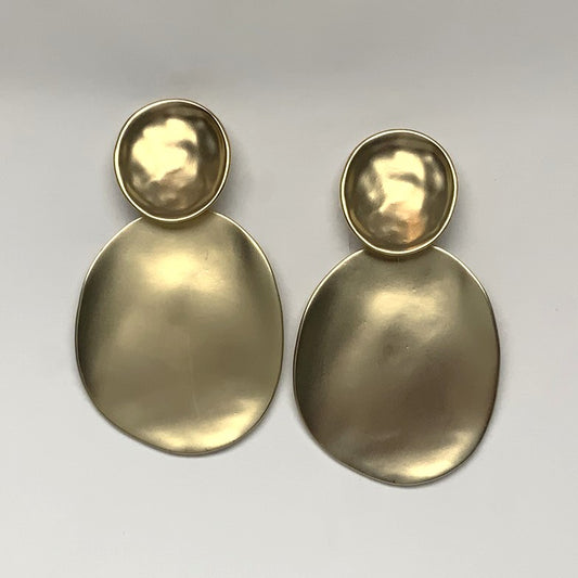 Large Metal Circle Clip Earring