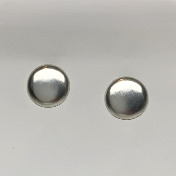 Metal Button Clip Earring